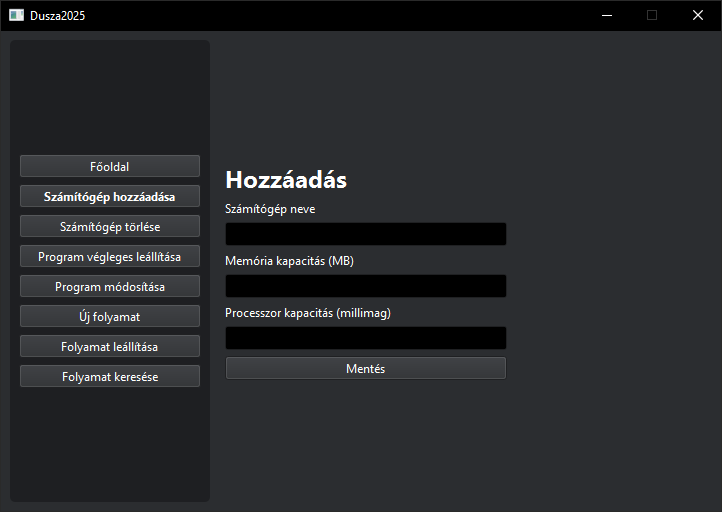 Számítógép hozzáadása képernyő